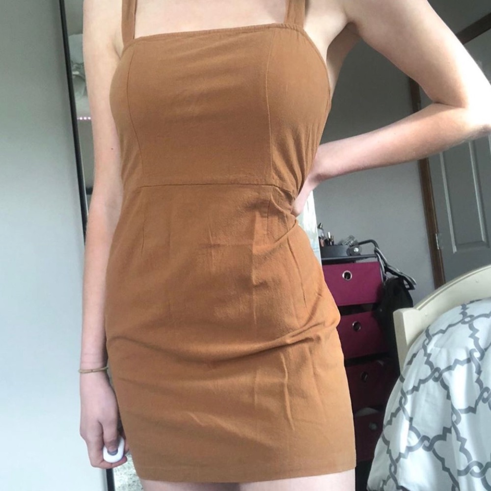 Pacsun tan dress